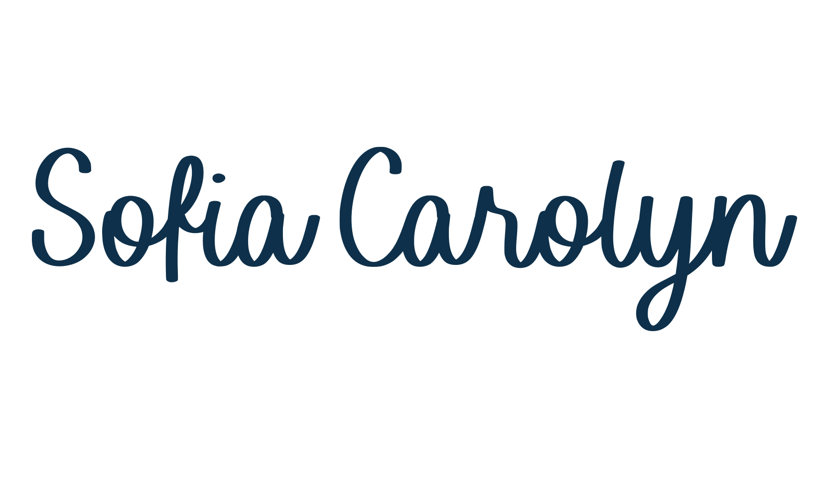 Sofia Carolyn, script handwritten fancy decorative calligraphy font preview