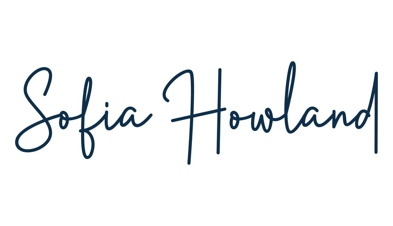 Sofia Howland, script handwritten fancy decorative calligraphy font preview