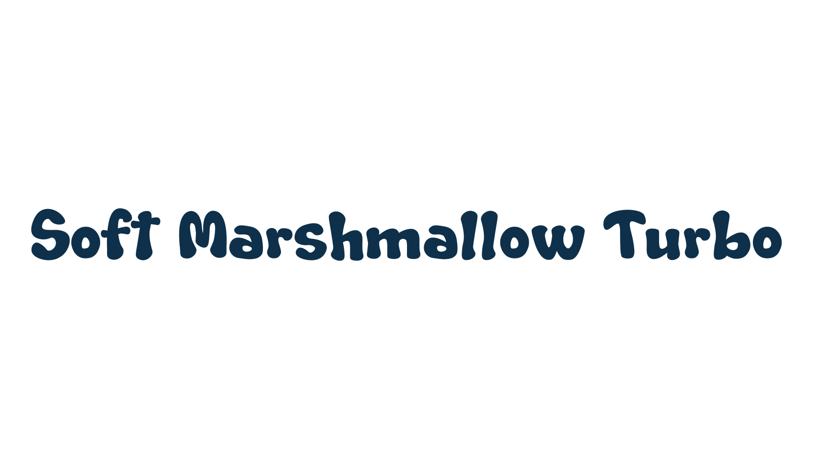 Soft Marshmallow Turbo, fancy groovy decorative font preview