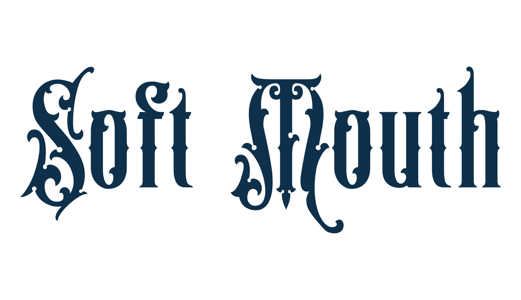 Soft Mouth, retro font preview