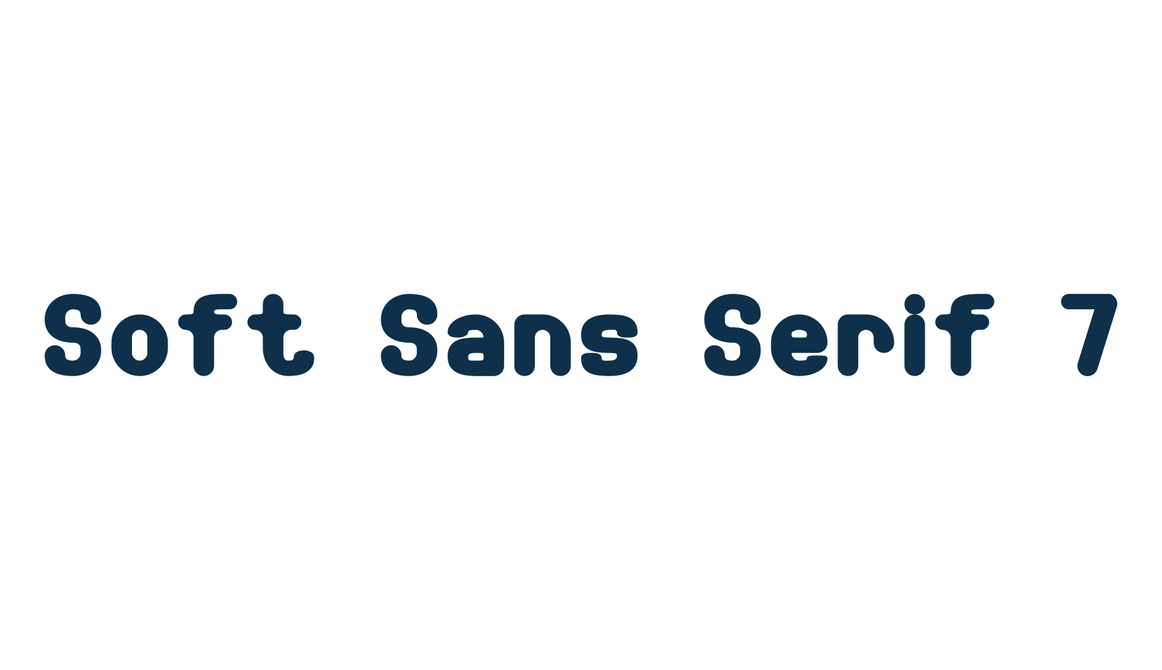 Soft Sans Serif 7, sans serif font preview