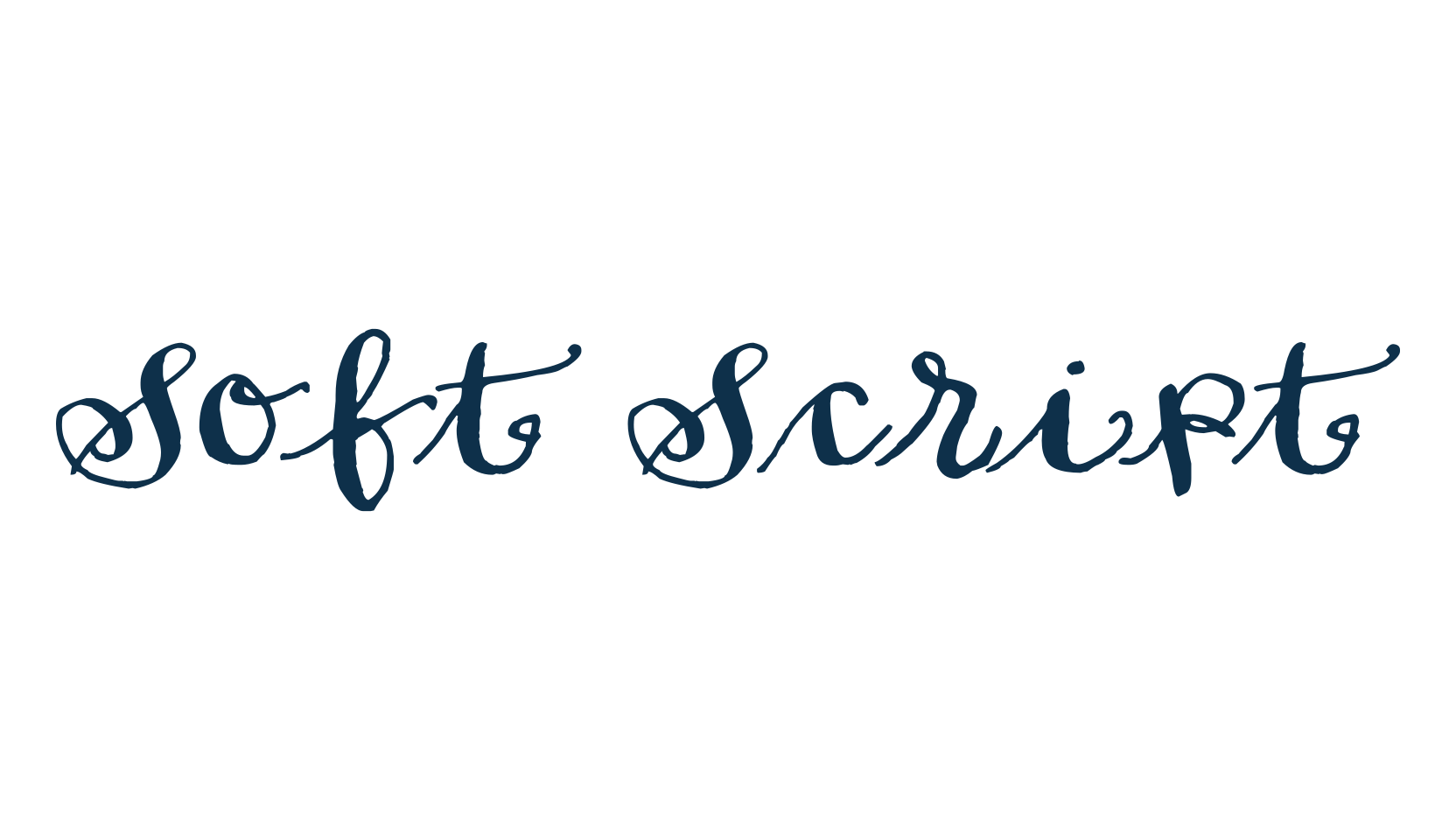 Soft Script, various font preview