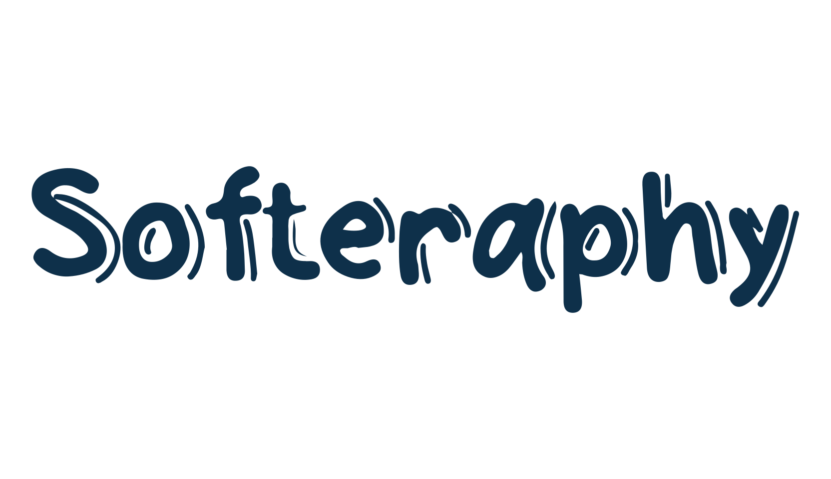 Softeraphy, cartoon font preview