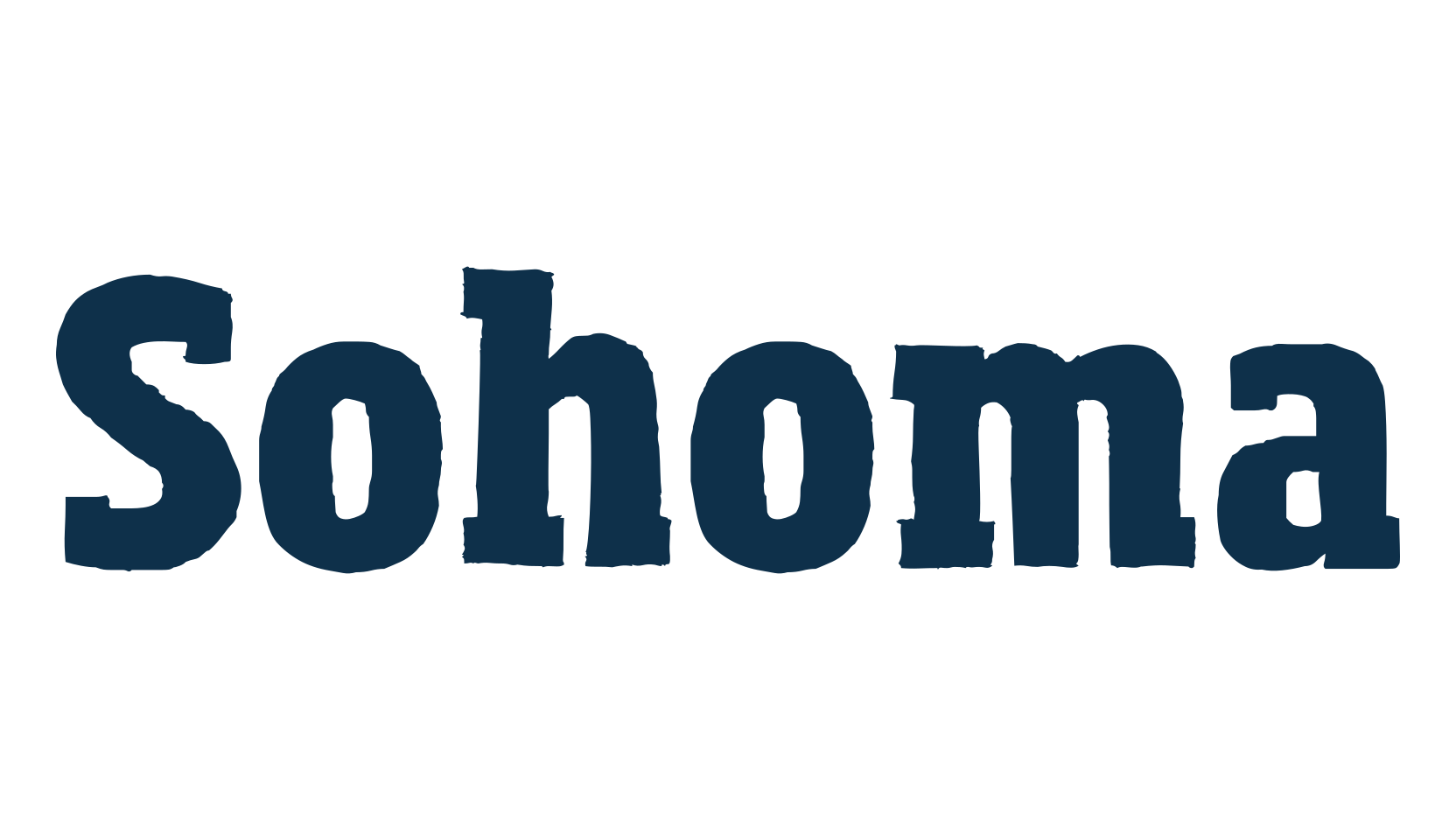 Sohoma, fancy eroded decorative font preview