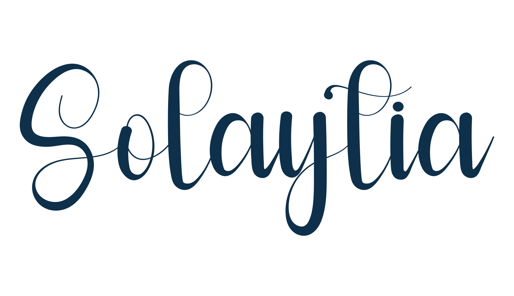 Solaytia, calligraphy font preview