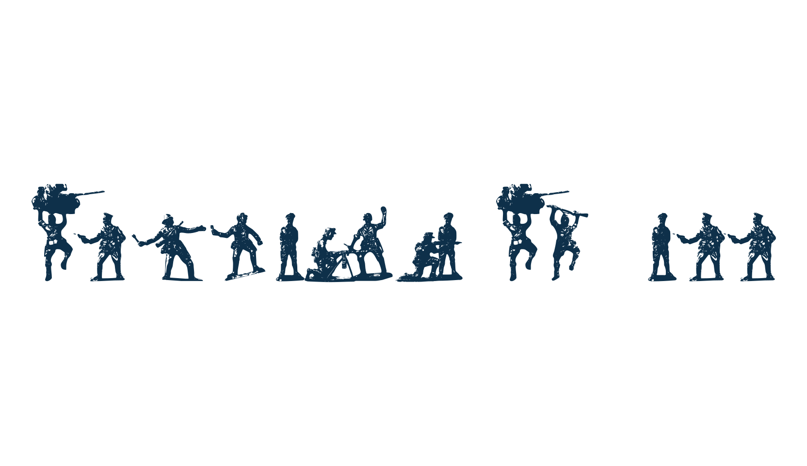 Soldiers of Hell, fancy decorative font preview