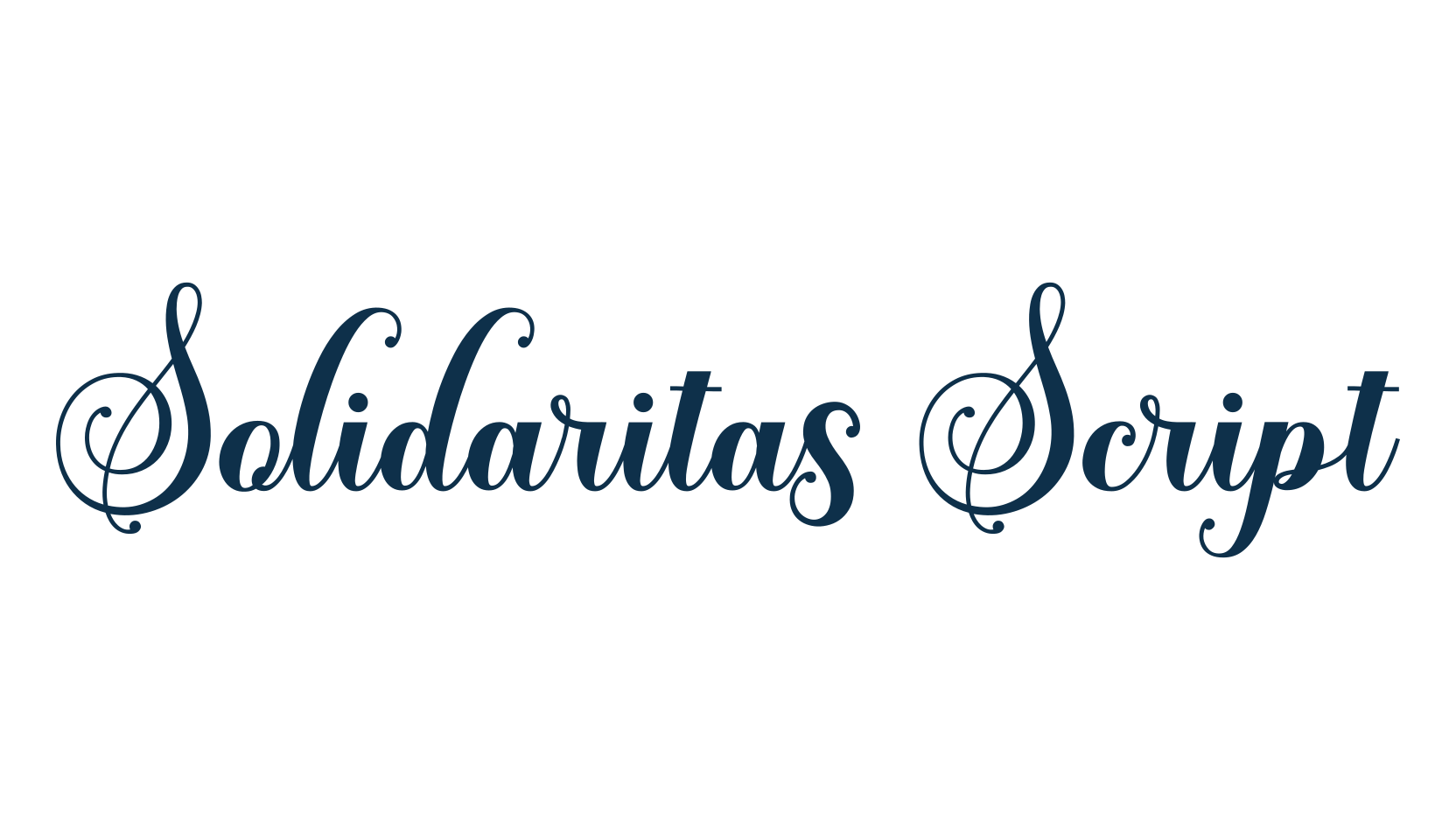 Solidaritas Script, script calligraphy fancy decorative font preview