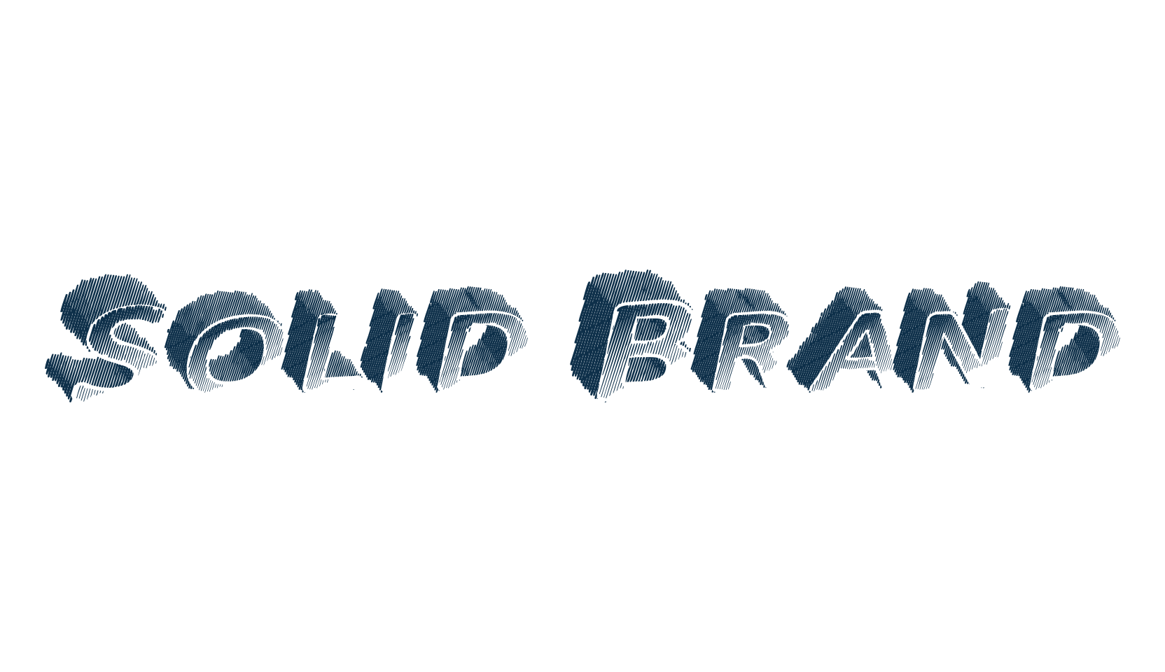 Solid Brand, eroded font preview