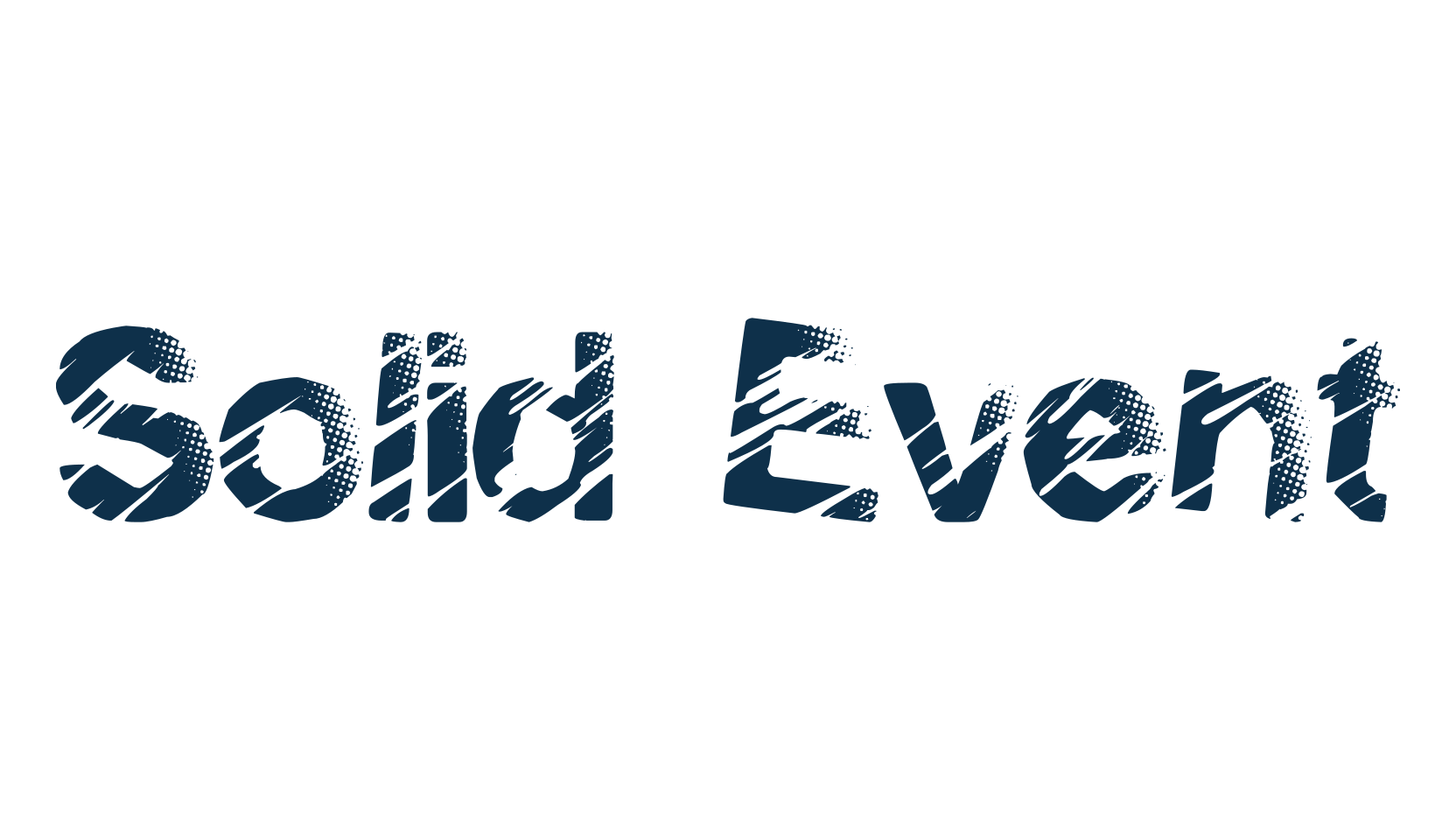 Solid Event, distorted font preview