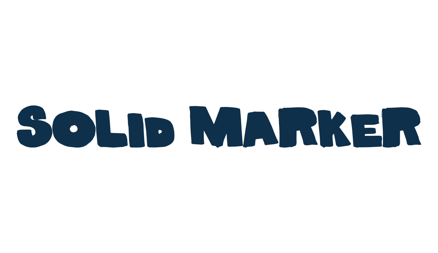Solid Marker, fancy cartoon decorative font preview