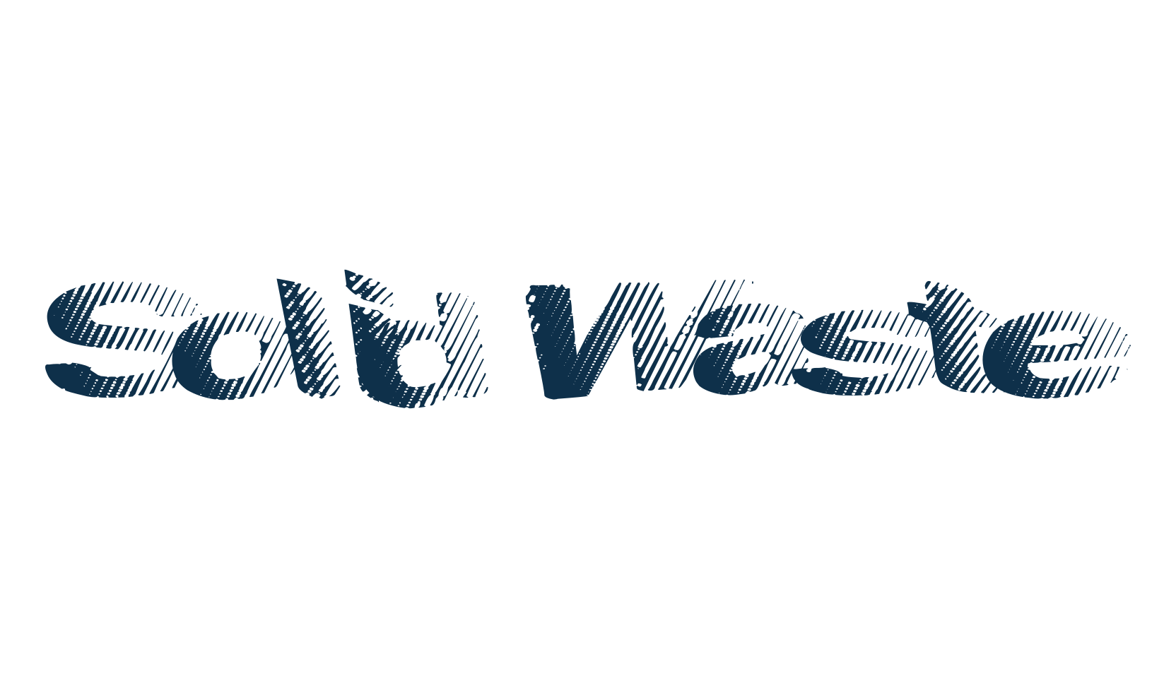 Solid Waste, distorted font preview