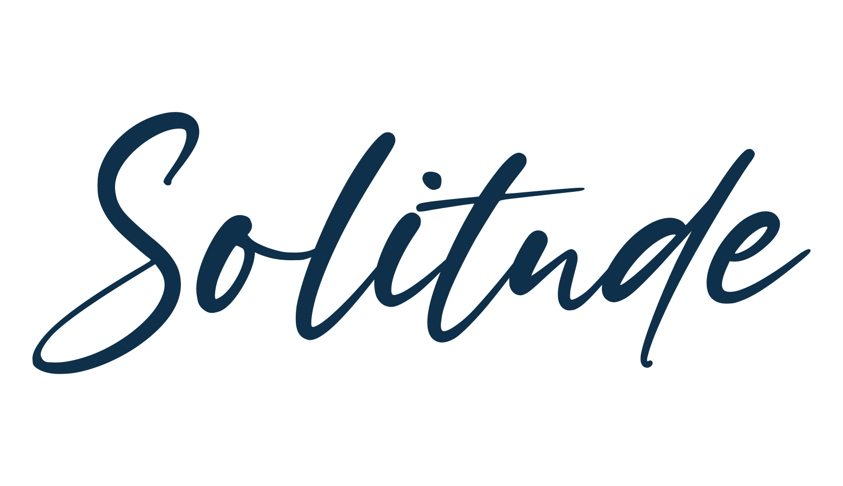 Solitude (solitude-2), handwriting font preview