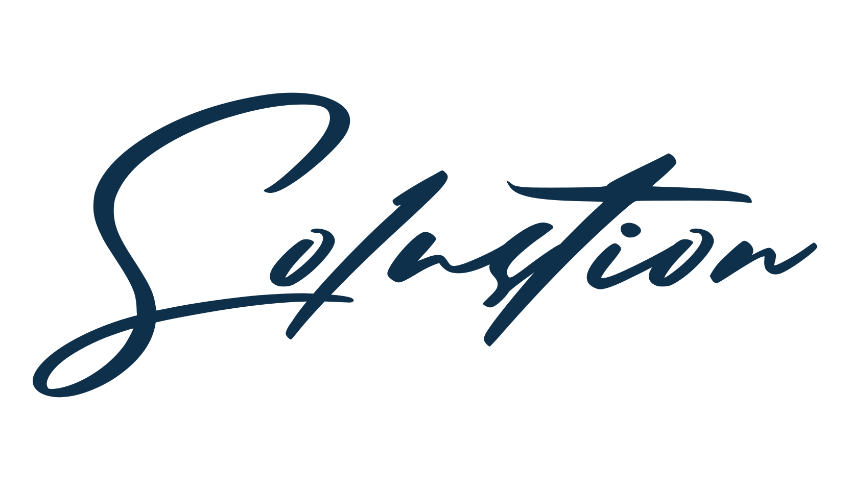 Solustion, script handwritten fancy decorative calligraphy font preview