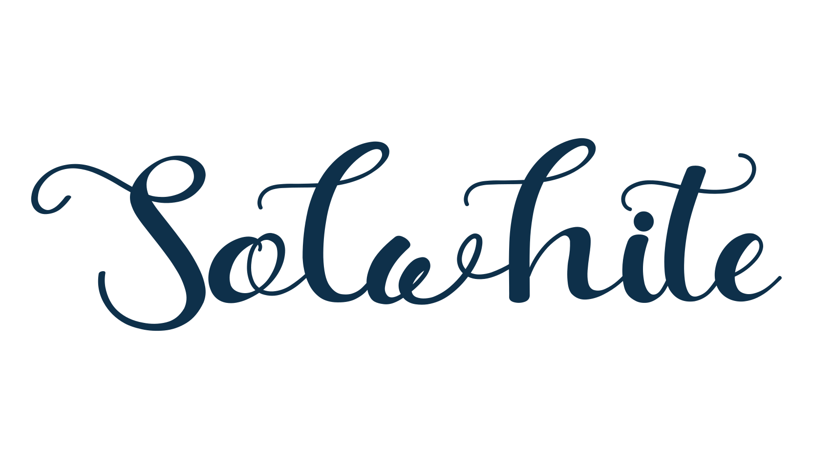 Solwhite, fancy decorative font preview