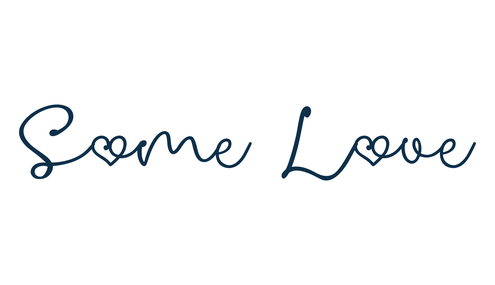 Some Love, fancy various decorative script calligraphy font preview