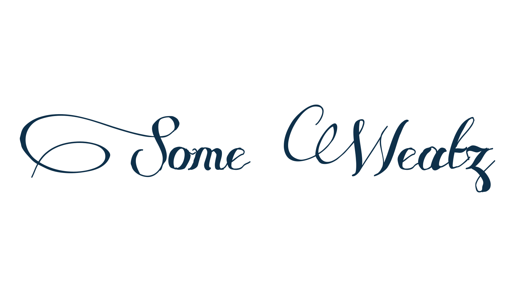 Some Weatz, calligraphy font preview
