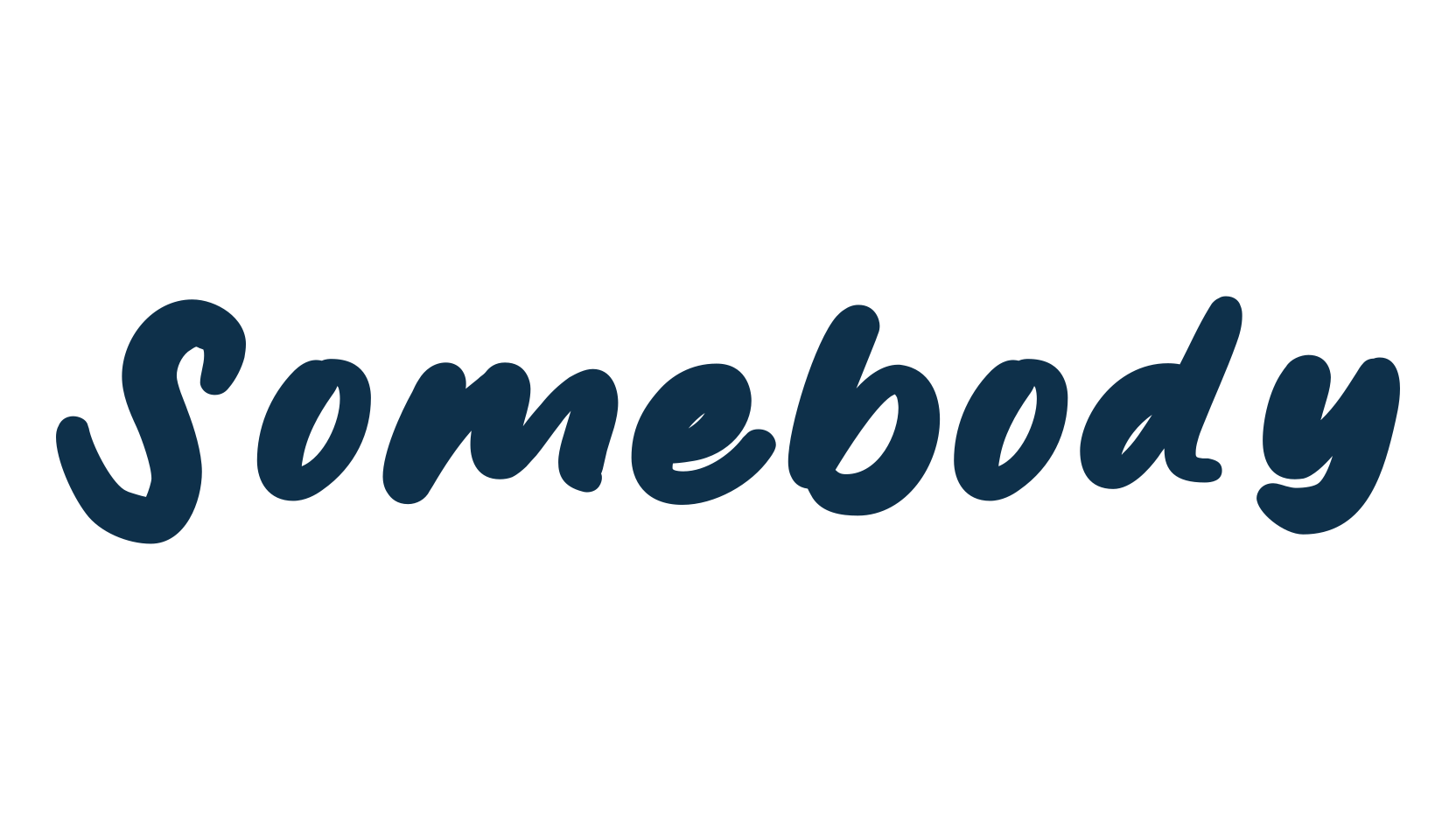 Somebody, handwriting font preview