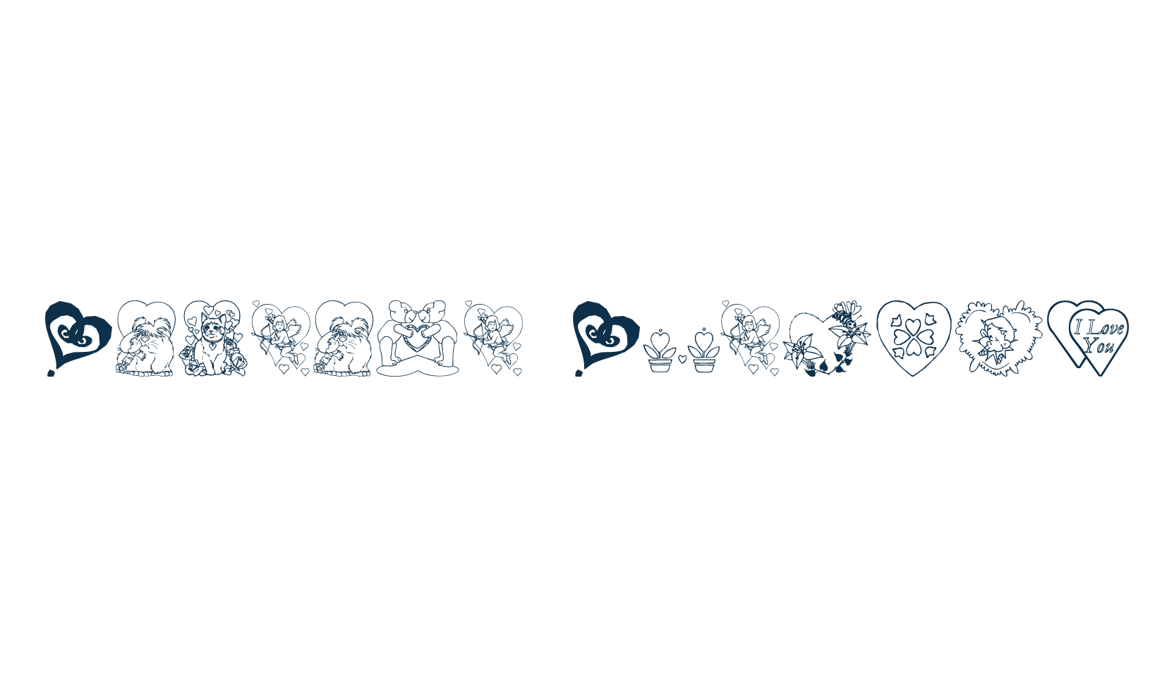 Someone Special, fancy decorative font preview