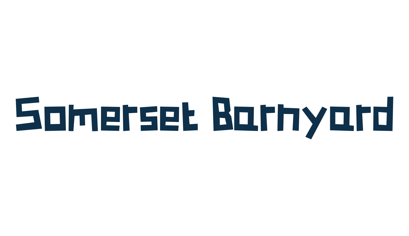 Somerset Barnyard, fancy cartoon decorative font preview