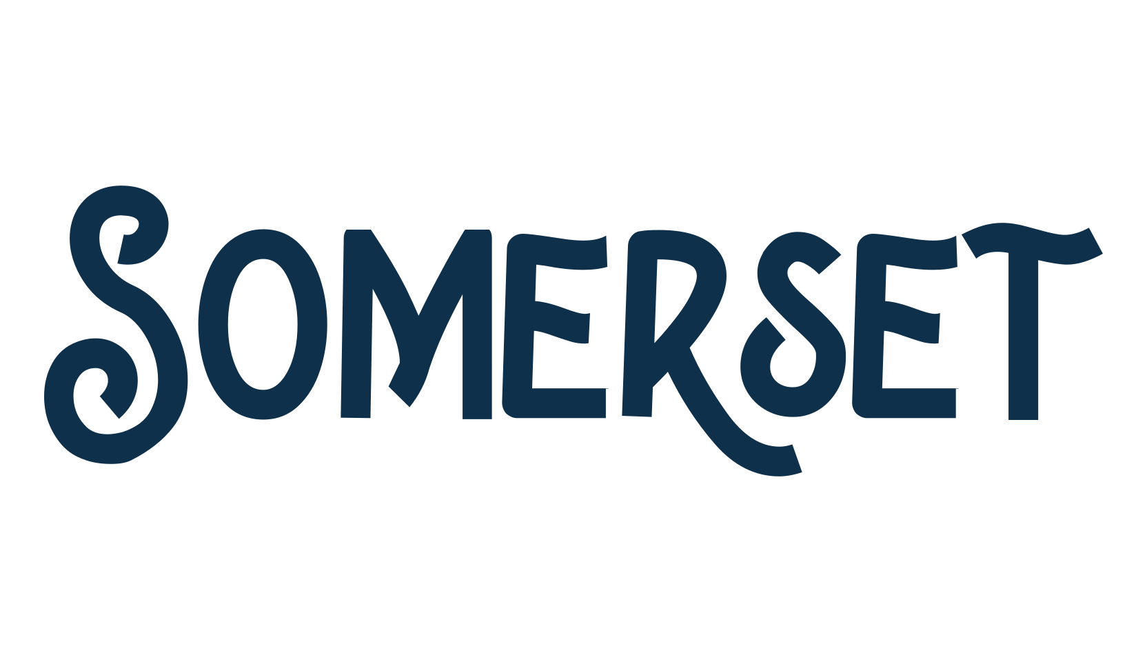 Somerset, retro font preview