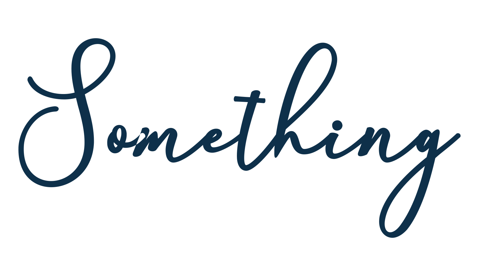 Something (something-2), script calligraphy fancy decorative font preview