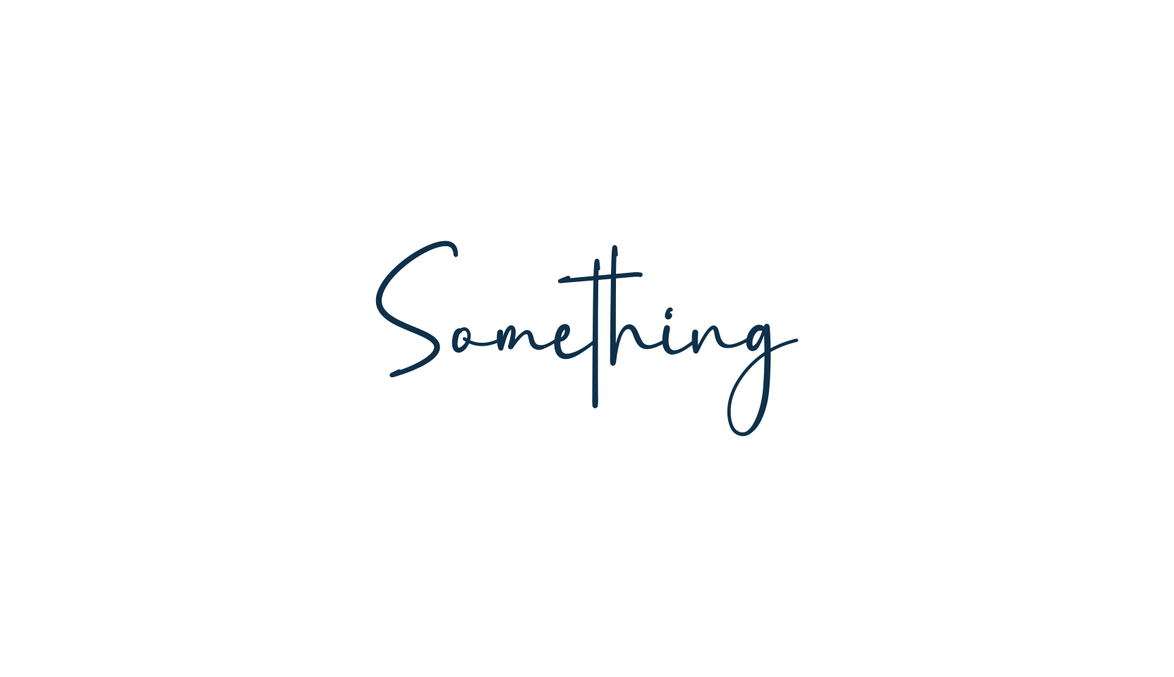 Something (something-8), script handwritten fancy decorative calligraphy font preview