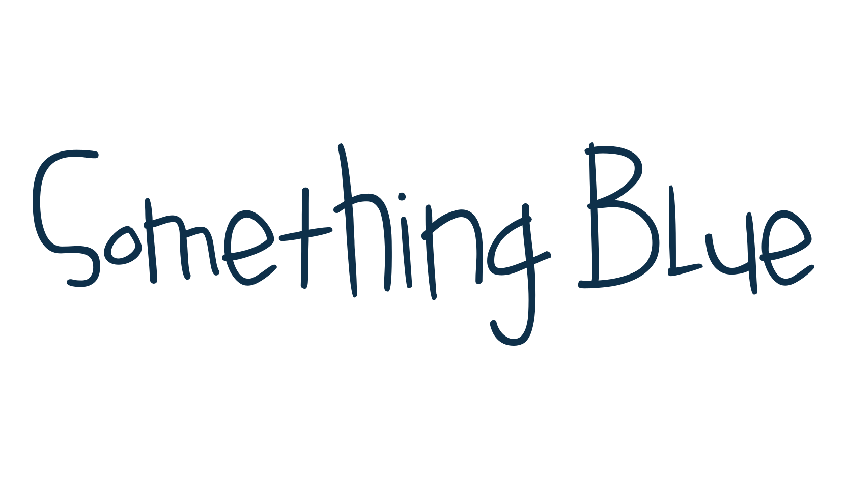 Something Blue, script handwritten fancy decorative calligraphy font preview