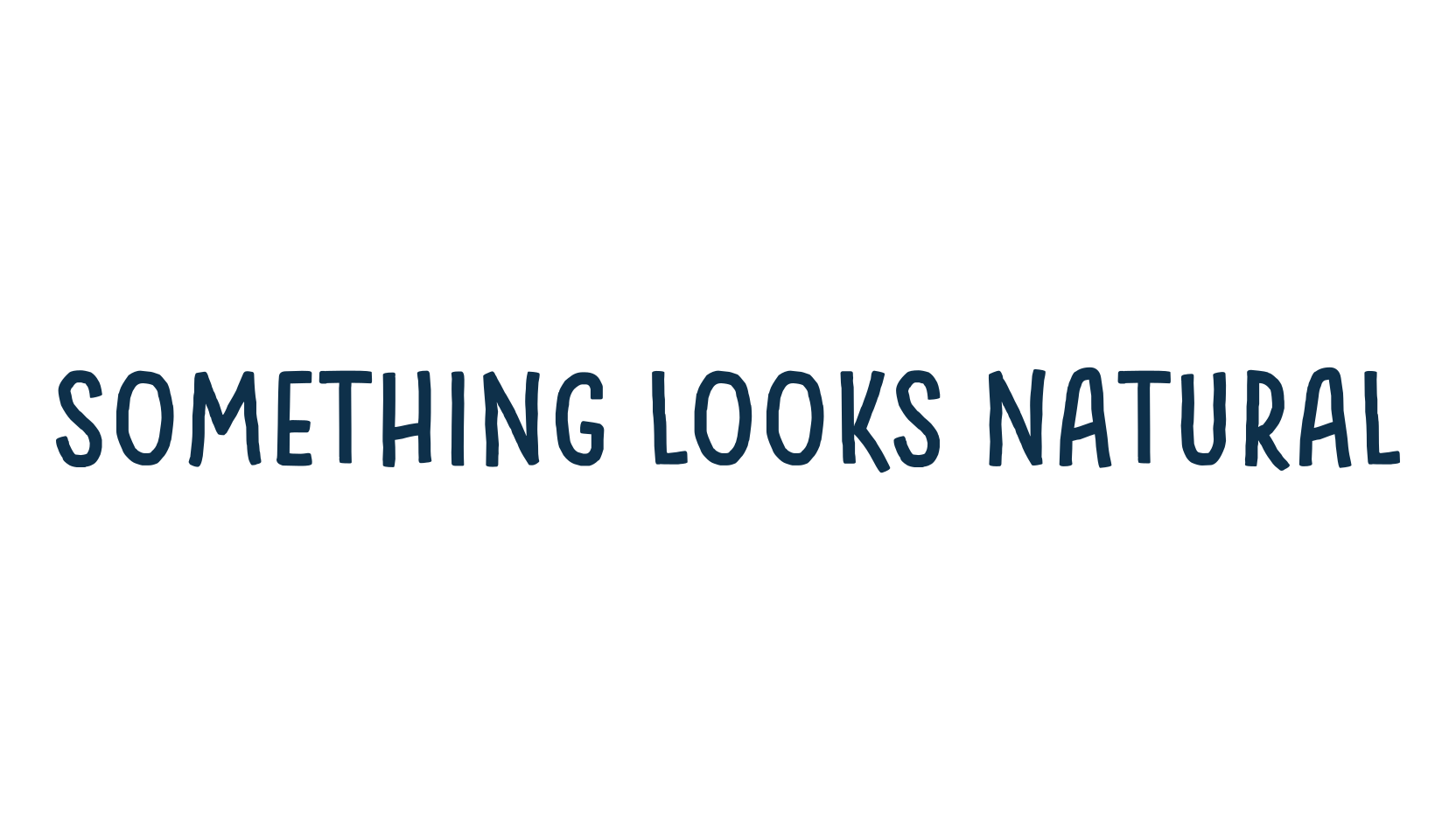Something Looks Natural, script handwritten fancy decorative calligraphy font preview