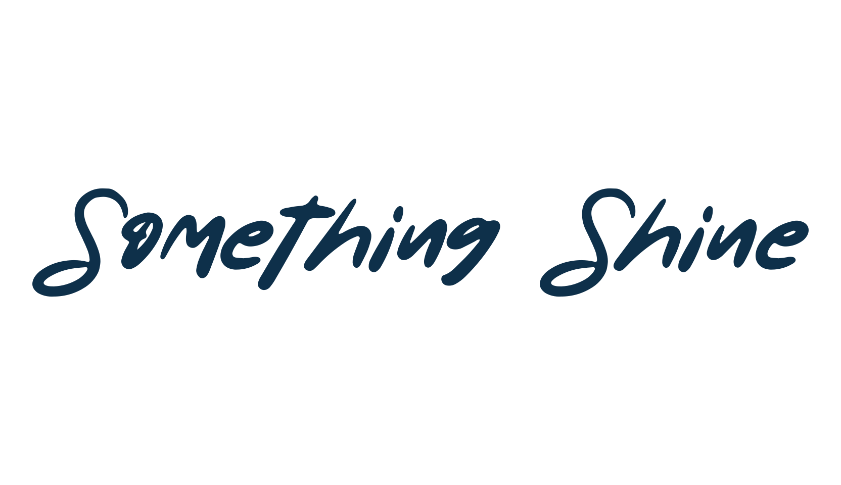 Something Shine, handwriting font preview