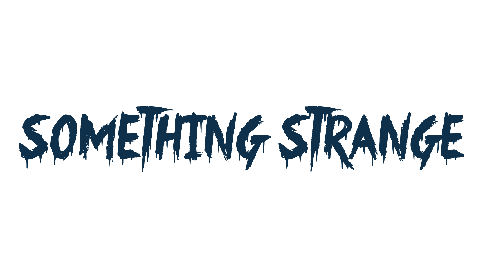 Something Strange, halloween font preview