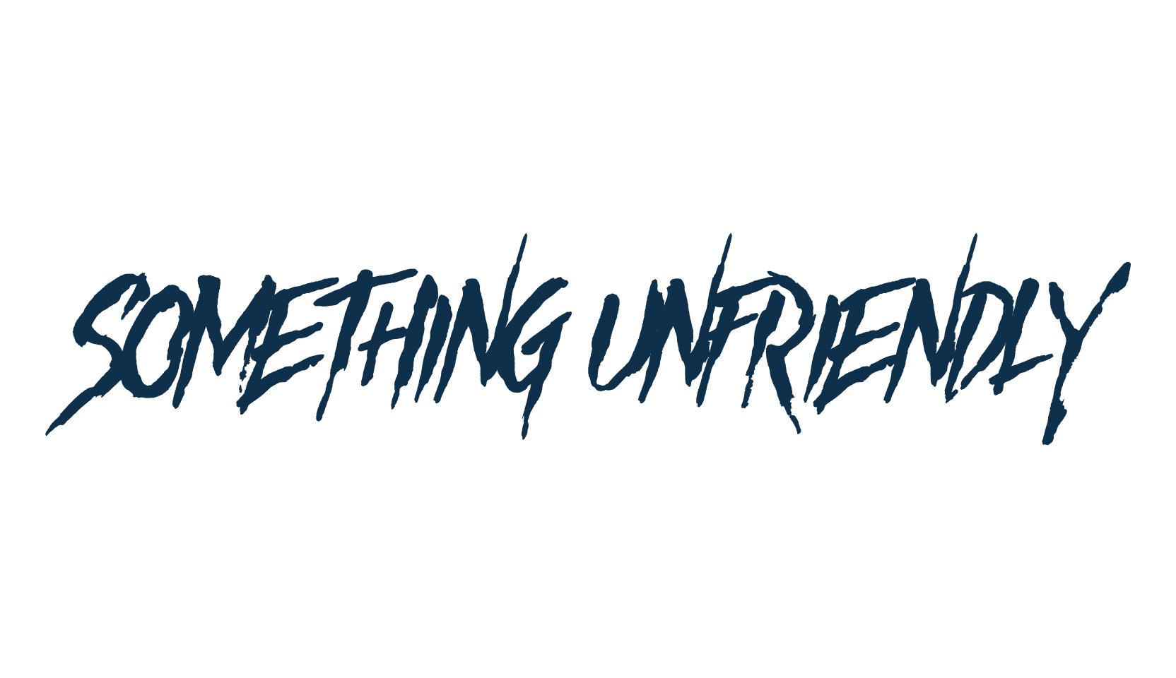Something Unfriendly, halloween font preview