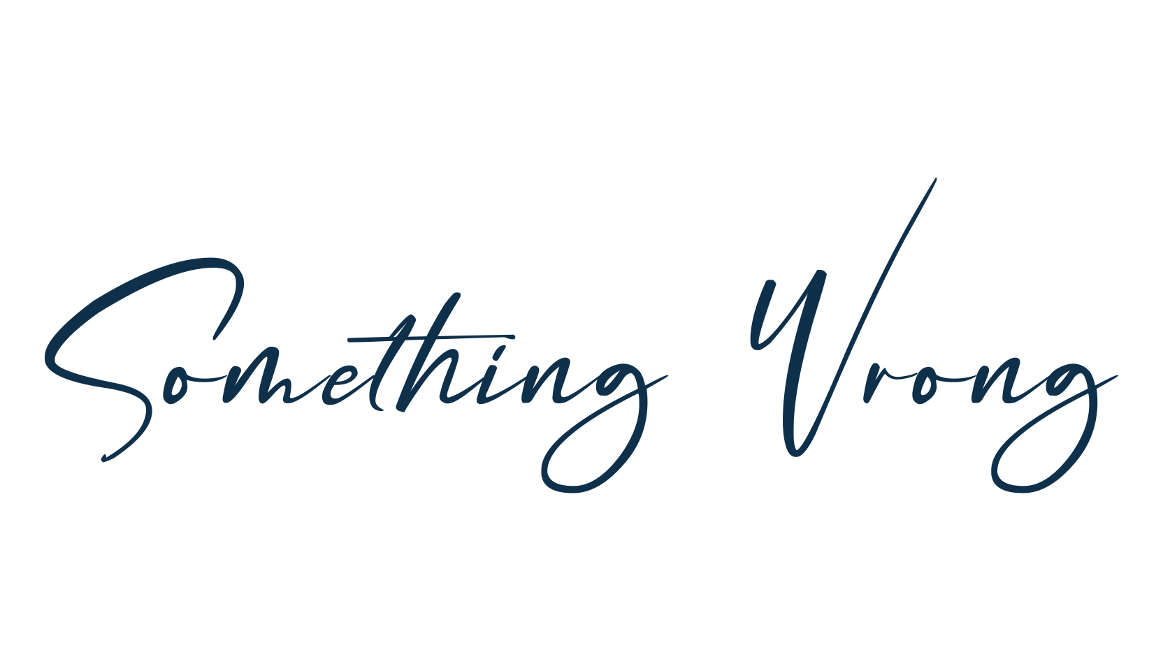 Something Wrong (something-wrong), handwriting font preview