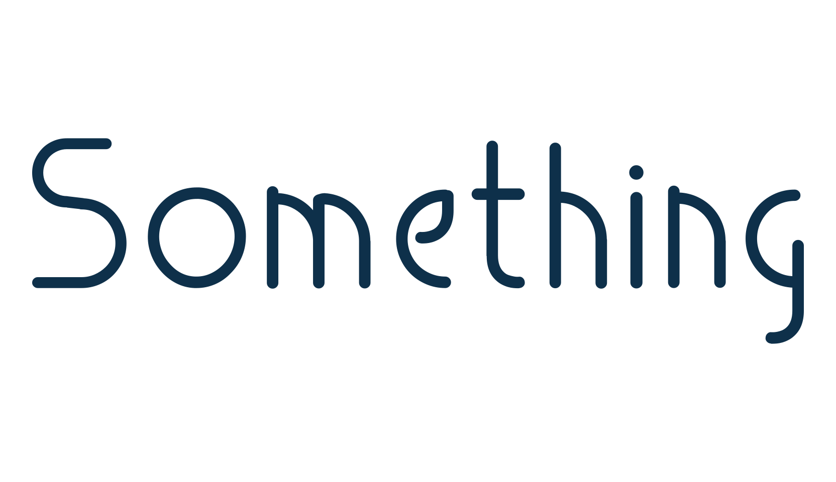 Something, sans serif font preview