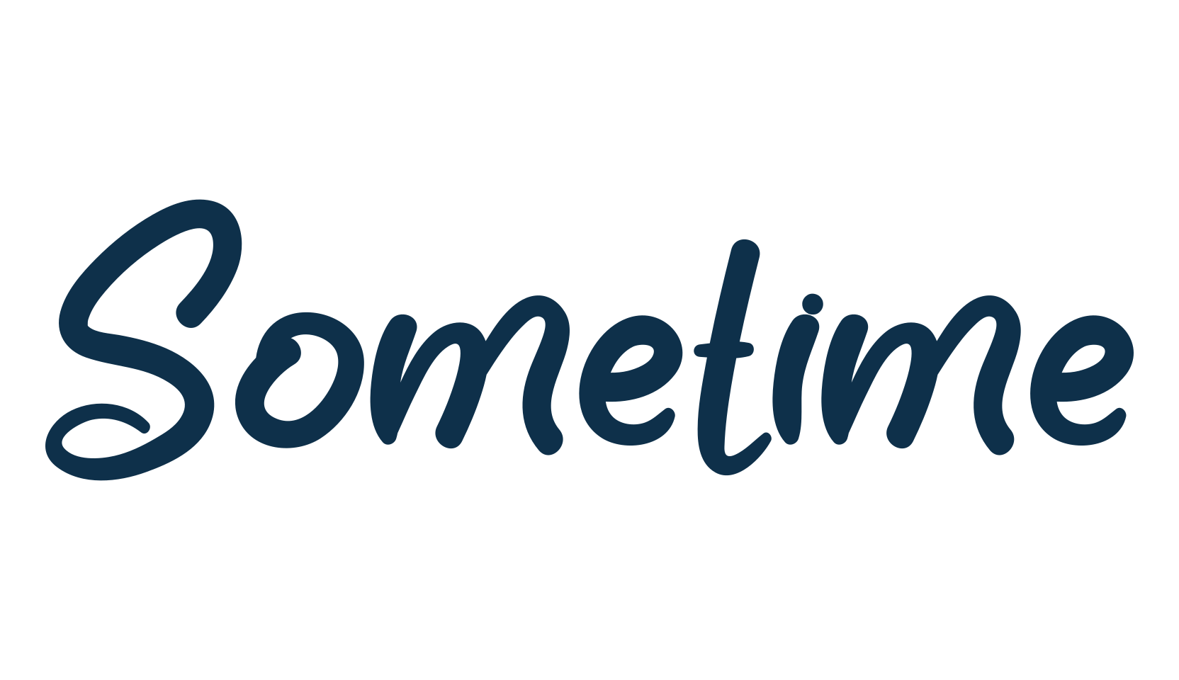 Sometime (sometime-5), handwriting font preview