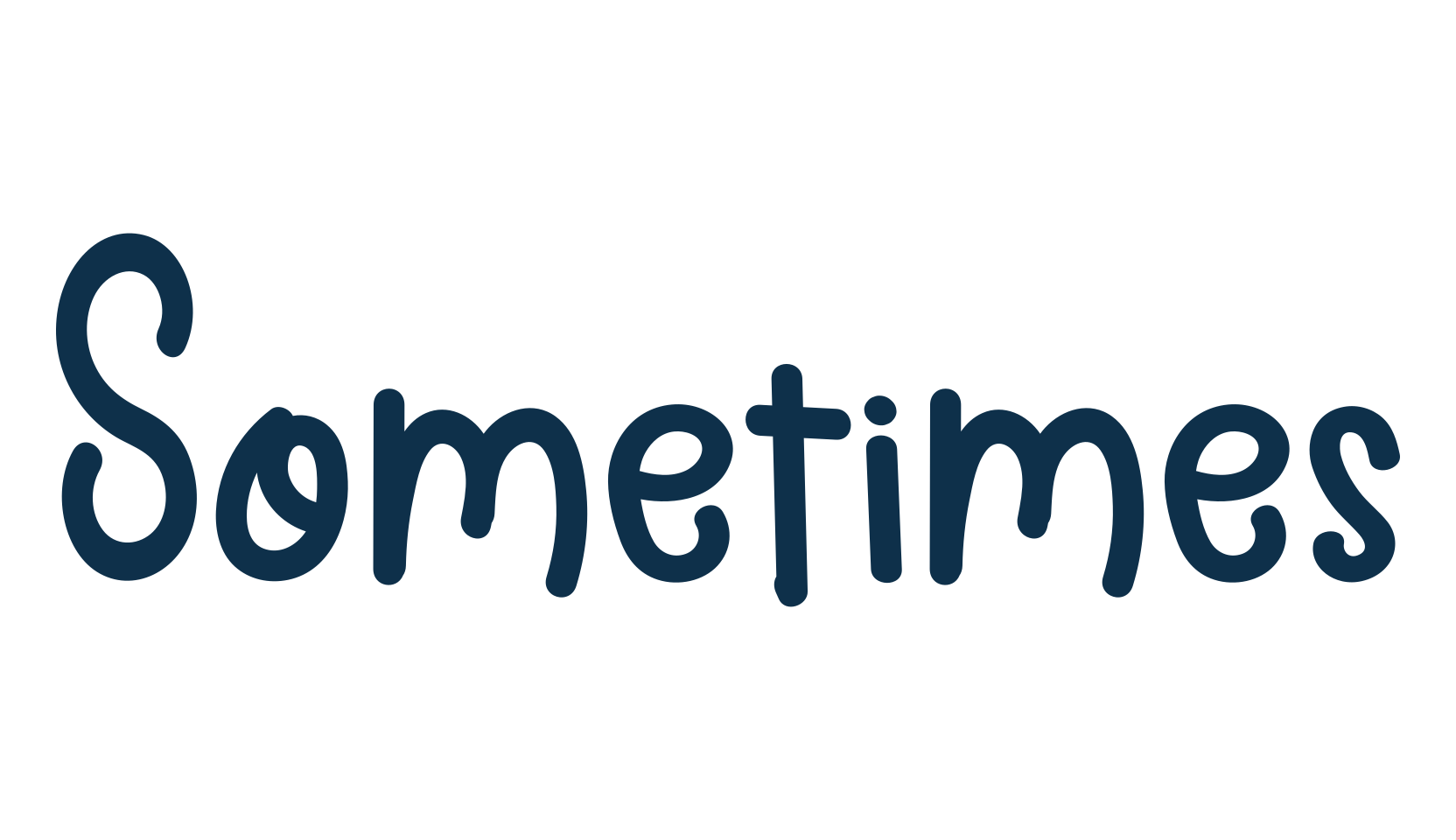 Sometimes (sometimes-3), script handwritten fancy decorative calligraphy font preview