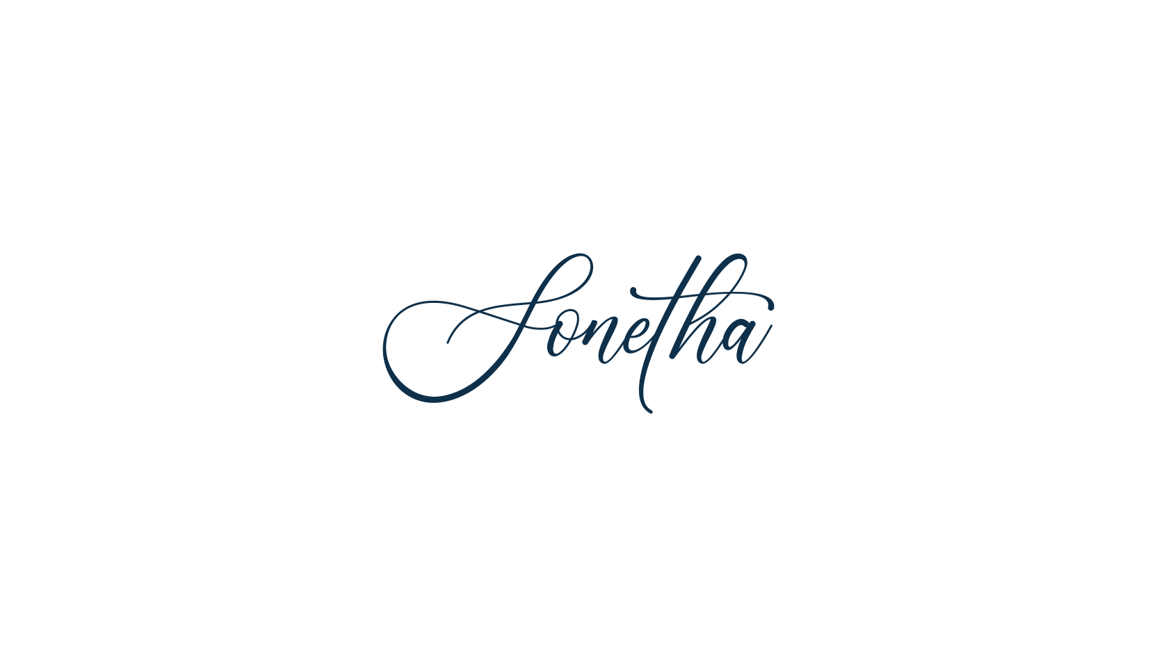 Sonetha, script calligraphy fancy decorative font preview