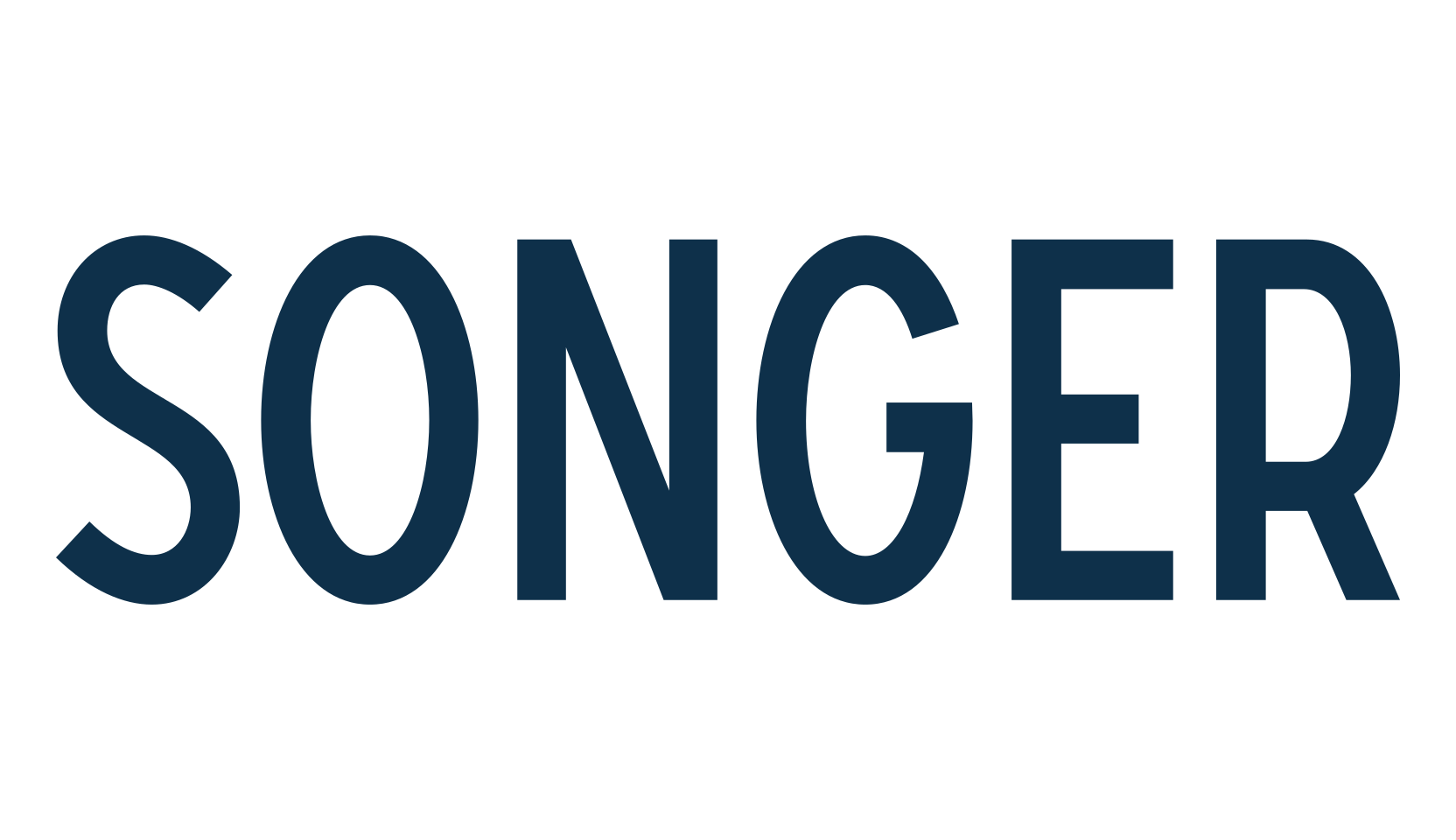 Songer, sans serif font preview