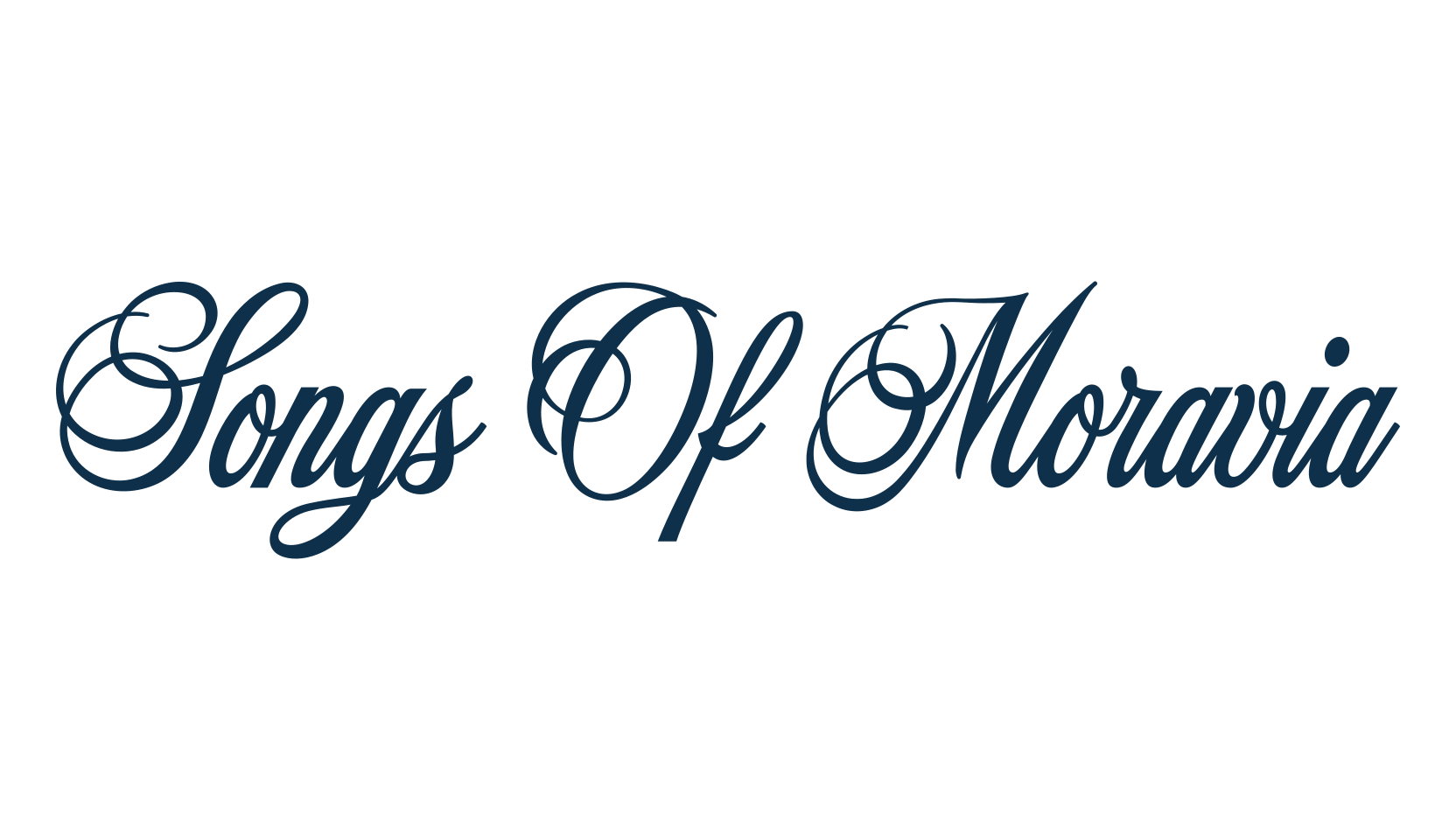 Songs Of Moravia, calligraphy font preview