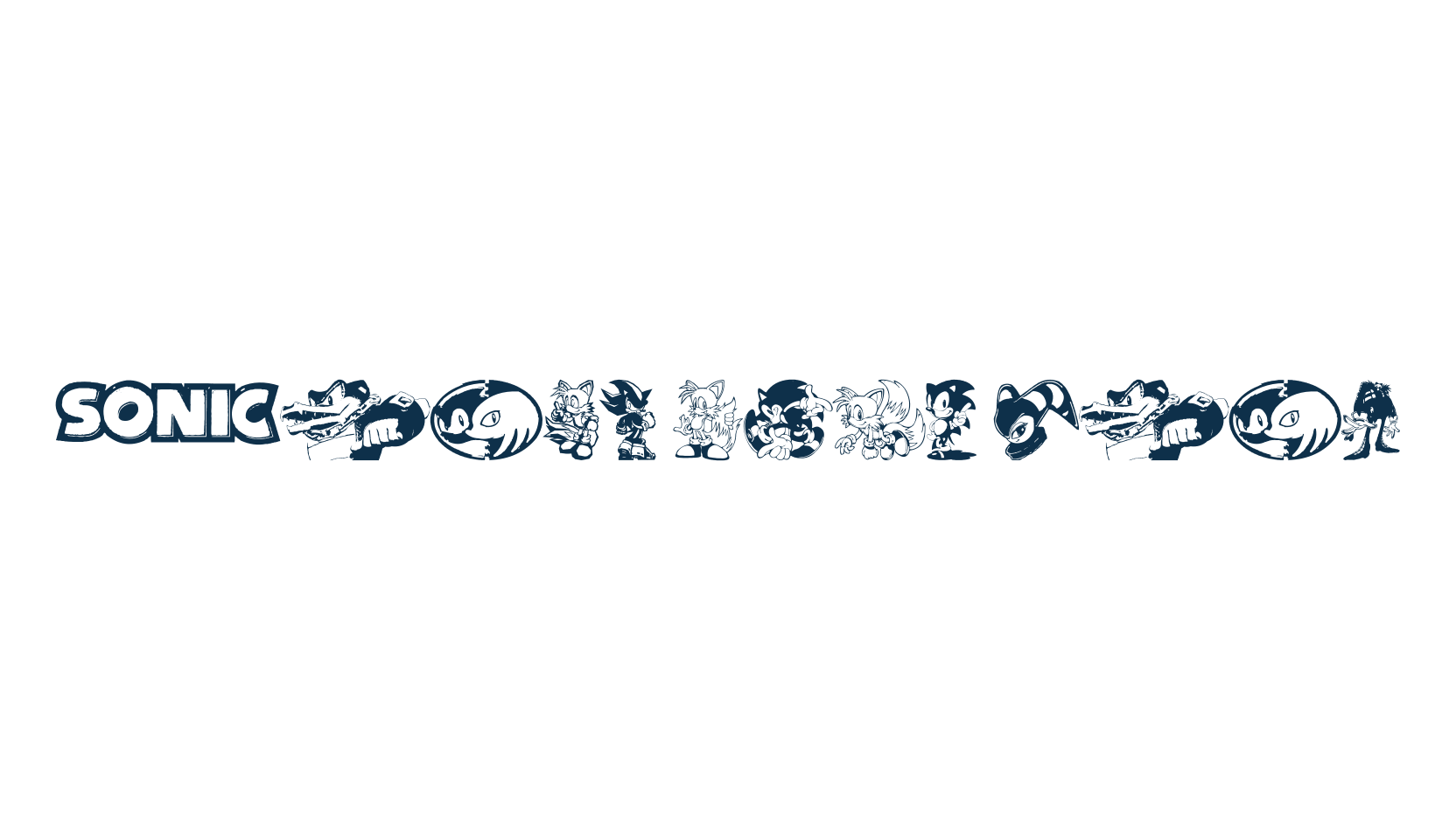 Sonic Mega Font, display market font preview
