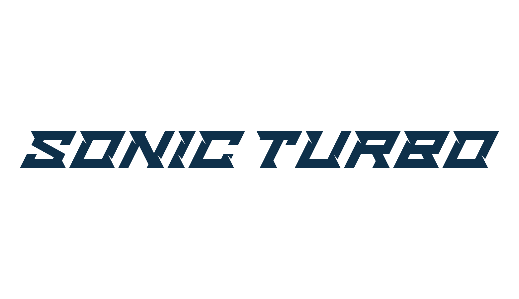 Sonic Turbo, fancy various techno sci-fi font preview
