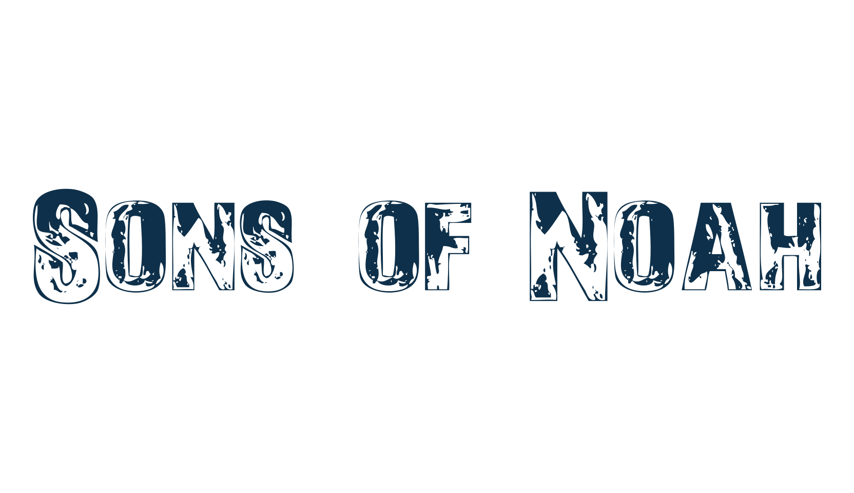 Sons of Noah, eroded font preview