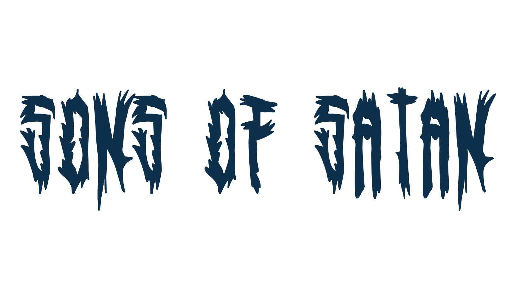 Sons of Satan, modern font preview