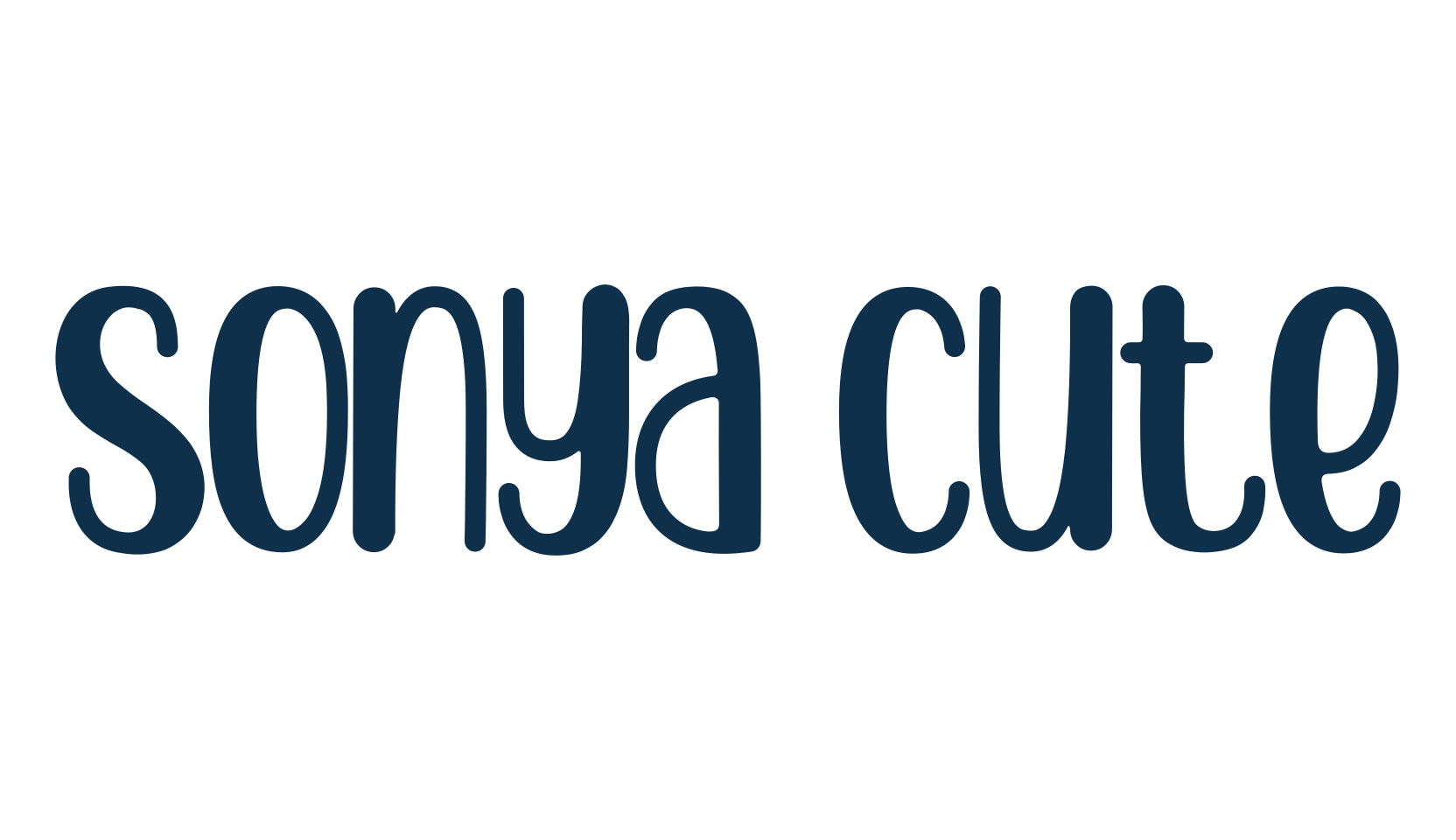 Sonya Cute, various font preview