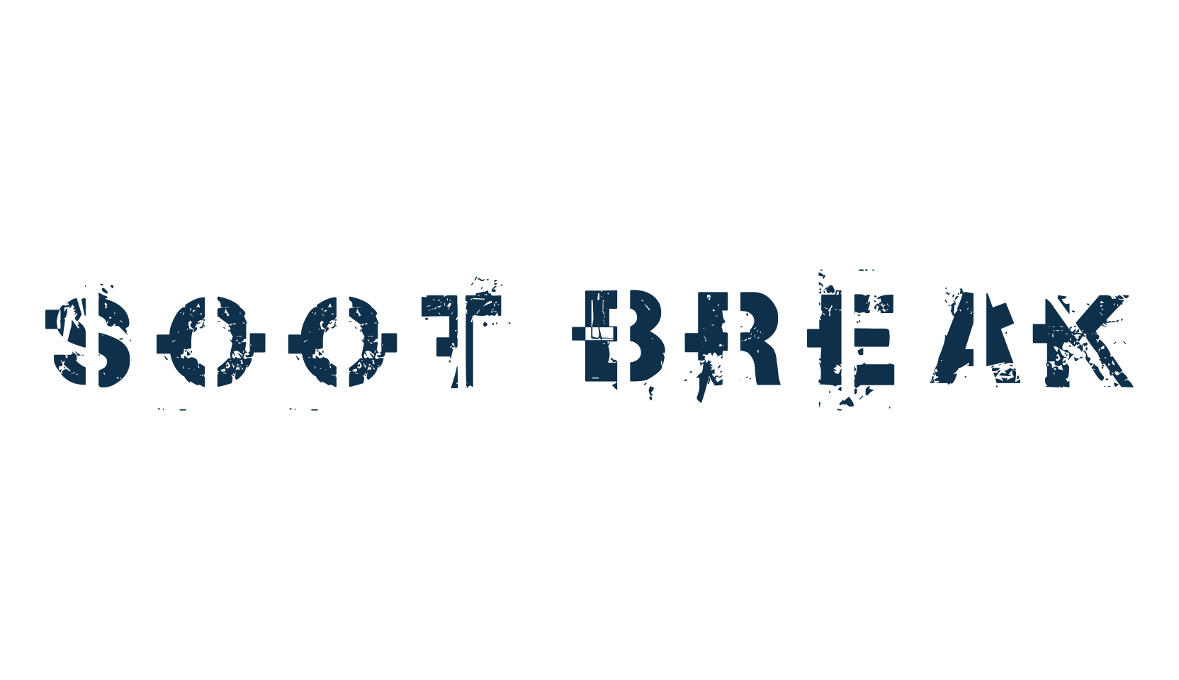 Soot Break, fancy destroy decorative font preview