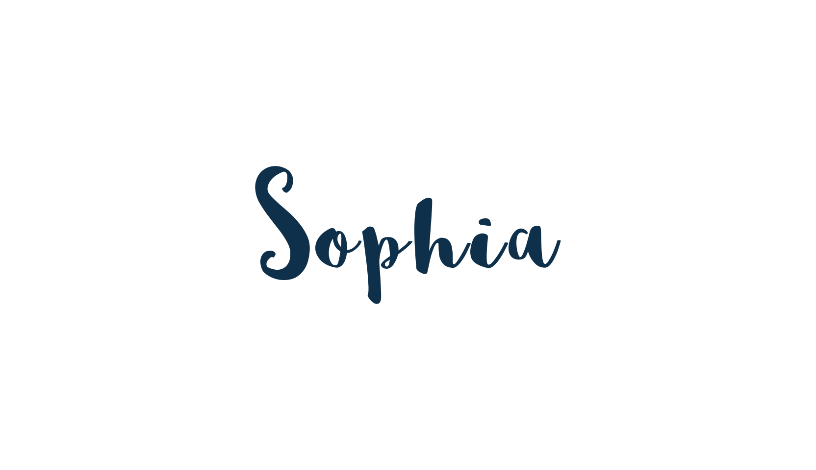Sophia (sophia-2), brush font preview