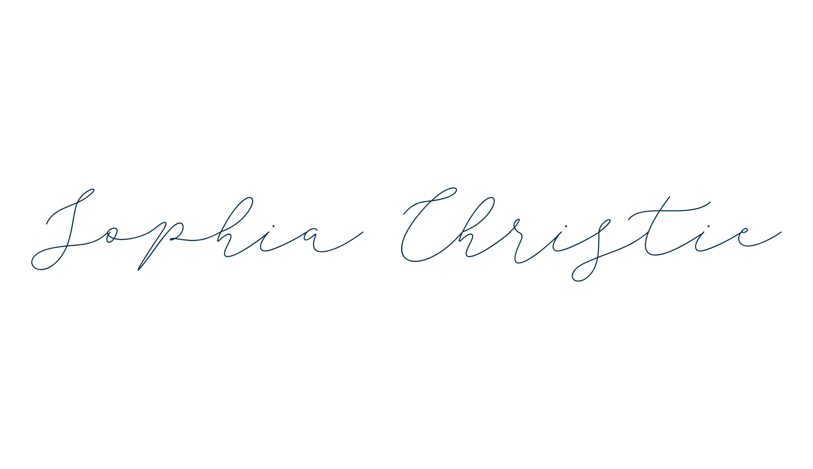 Sophia Christie, script handwritten fancy decorative calligraphy font preview