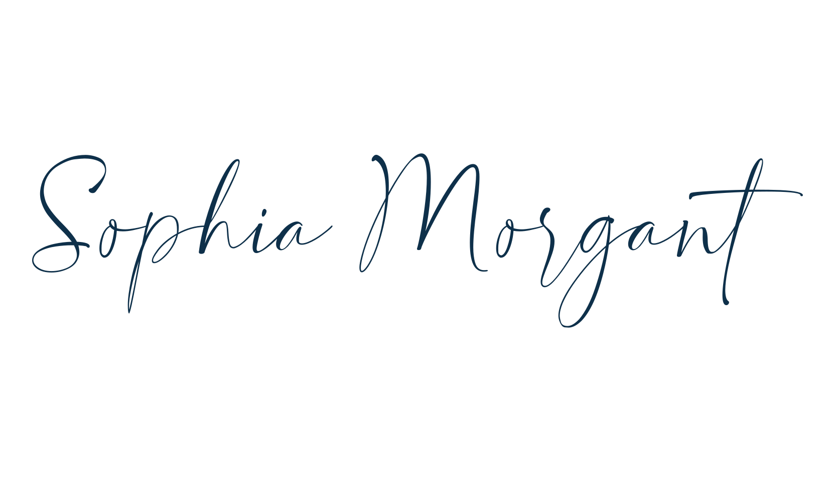 Sophia Morgant, script calligraphy fancy decorative font preview