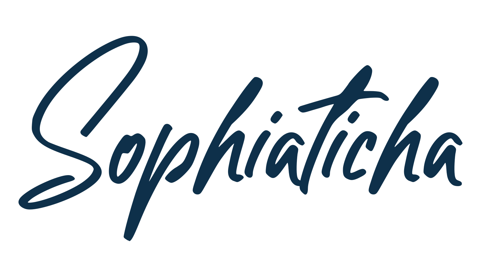 Sophiaticha, handwriting font preview
