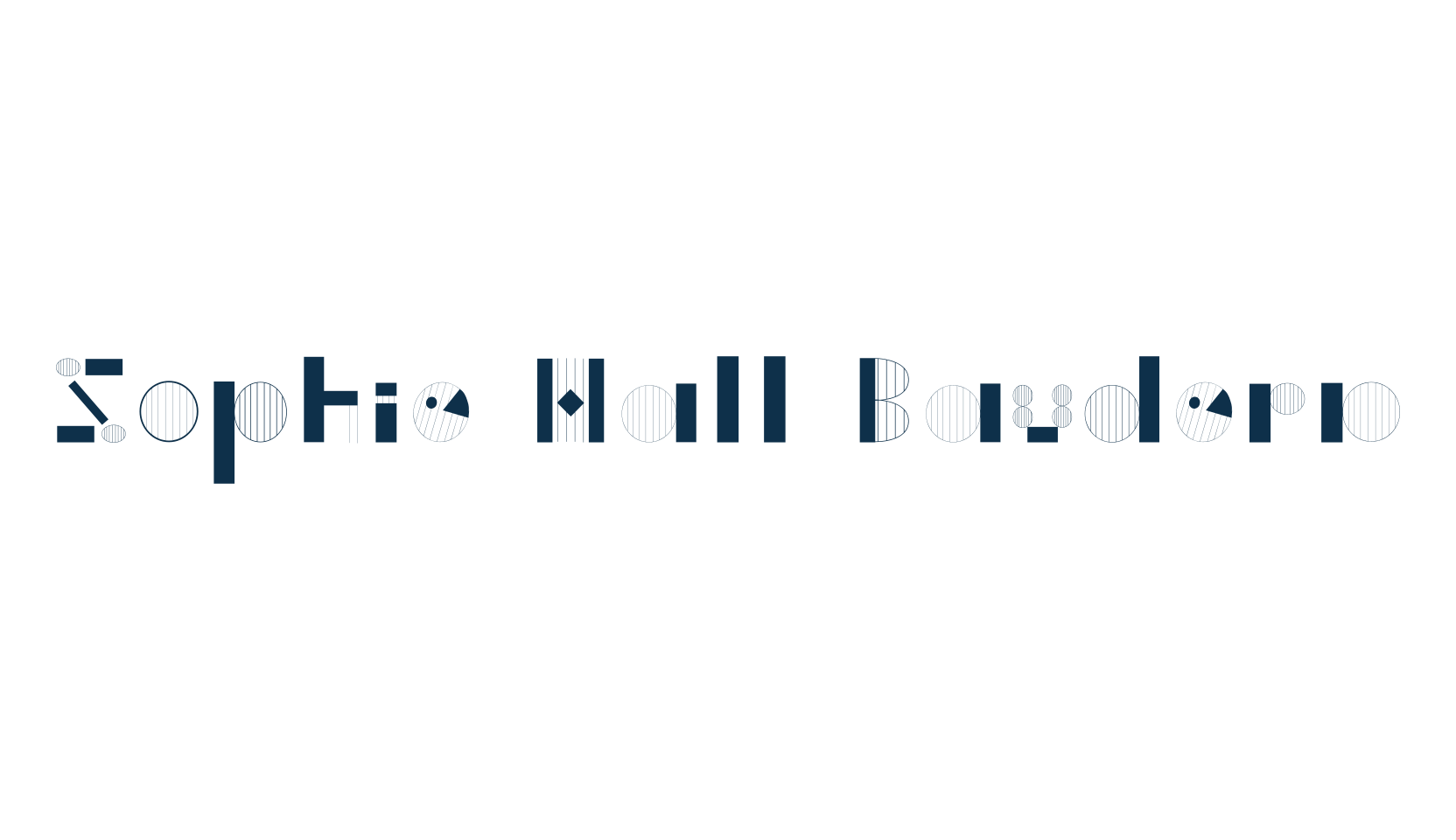 Sophie Hall Baudern, fancy decorative font preview