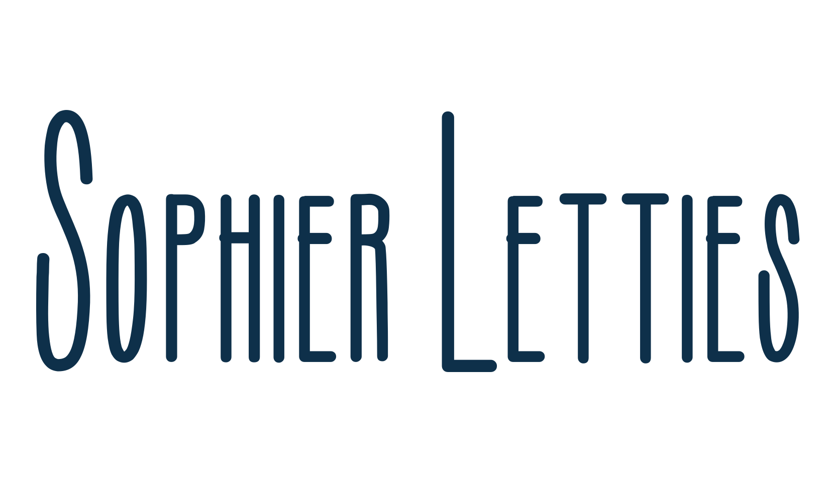 Sophier Letties, fancy decorative font preview